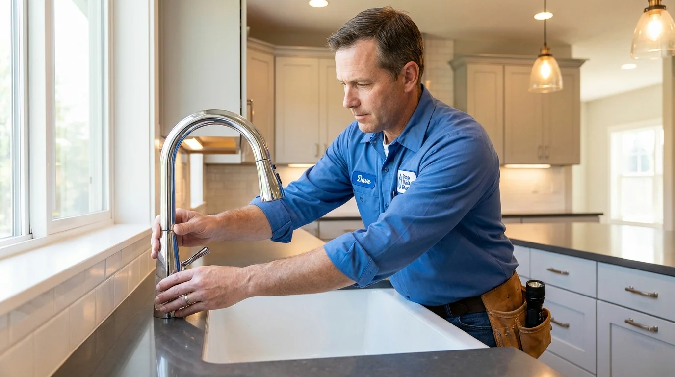 Kitchen faucet installation by Johns Plumbing LLC in Fraser